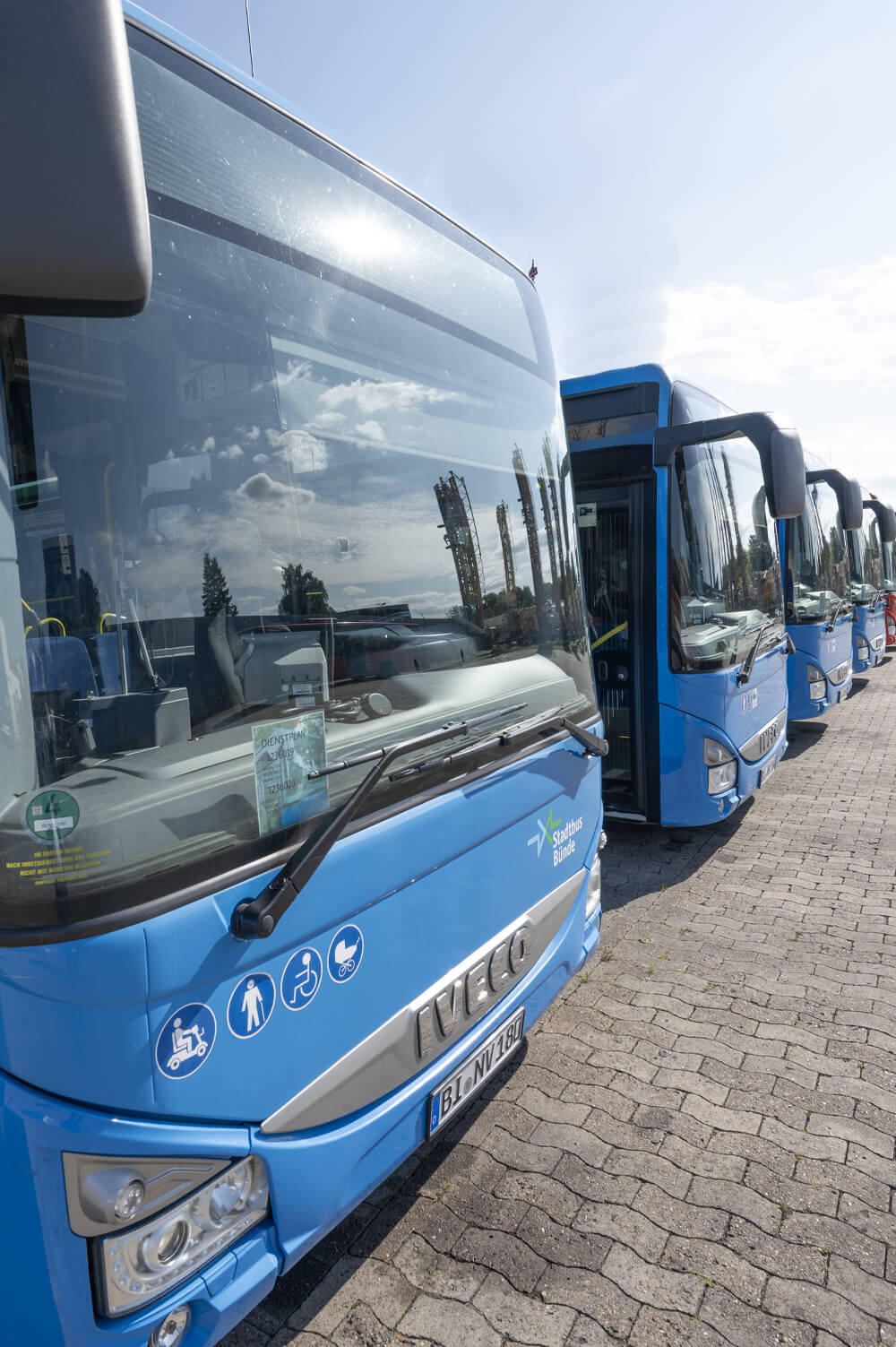 Ansicht Fuhrpark Bünder Busse.